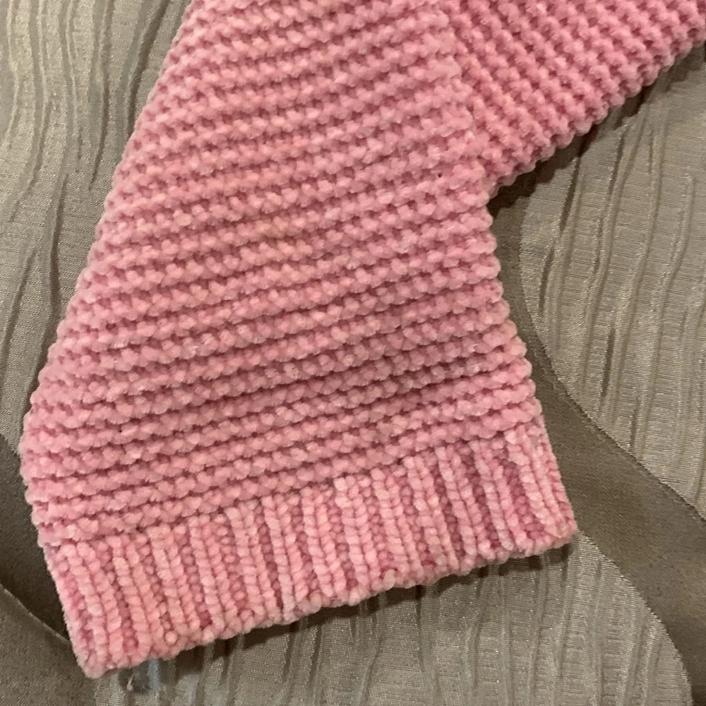 Kid’s Clothe’s Pink Sweater Girls size 7/8 Velour - Picture 4 of 10